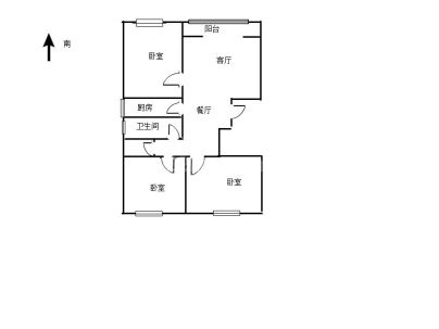 一品江山(一期东大院) 3室 2厅 100平米