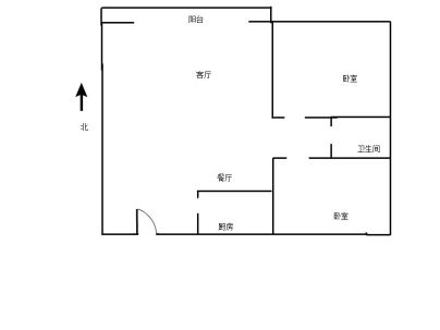 天明城小高层 2室 2厅 70平米