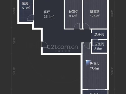 丹桂苑 3室 2厅 125.58平米