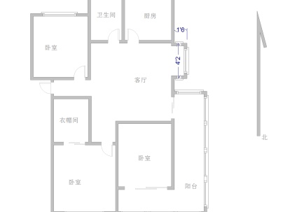 华城圣湖世家 3室 2厅 154平米