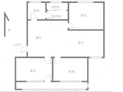 明珠花园（任城区） 3室 2厅 105平米