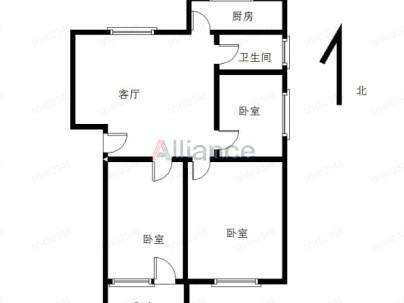 科苑小区 2室 1厅 82平米