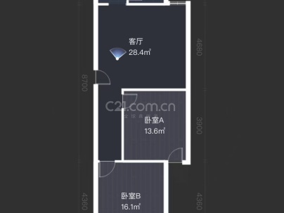 杨柳国际新城J区 2室 2厅 106平米