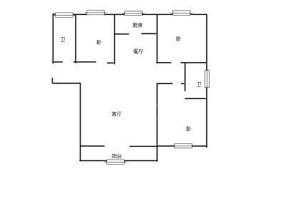 锦华苑 3室 2厅 128.9平米