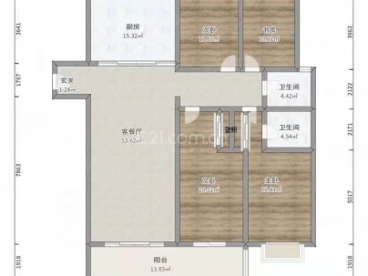 华城圣湖世家 4室 2厅 201平米