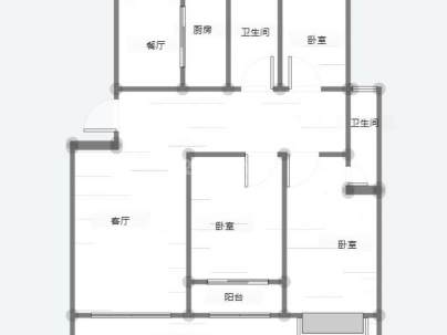 滨河花园 3室 2厅 151.82平米