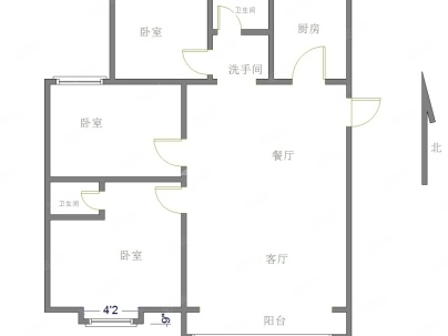 中垠悦城 3室 2厅 121平米