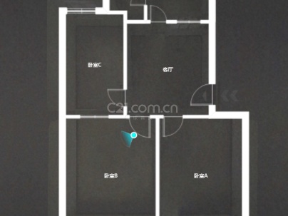 济宁建筑公司宿舍 3室 1厅 76平米