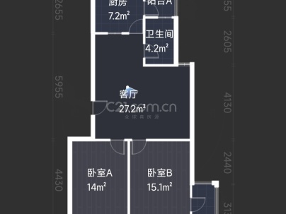 杨柳国际新城I区 3室 2厅 123平米