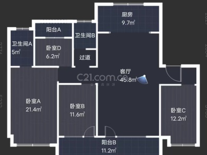 中南珑悦 4室 42厅 155.5平米
