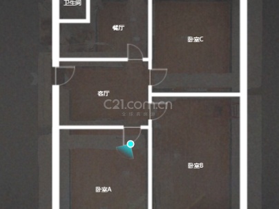 菜市小区(建设路） 3室 1厅 90.77平米