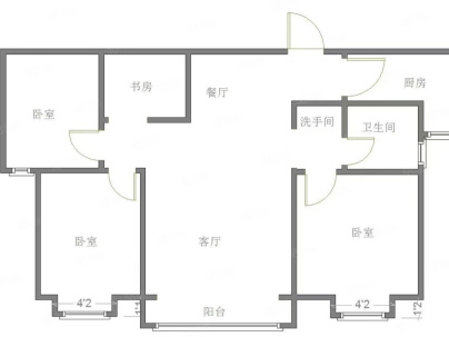 中垠悦城 3室 2厅 110平米