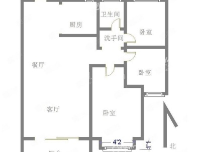 中垠悦城 3室 1厅 110平米