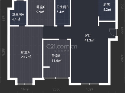 融创滨江壹号 3室 2厅 139.17平米