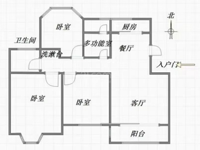 富东花园 2室 2厅 85平米