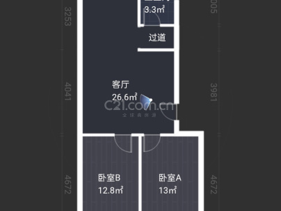 龙翔御苑 2室 2厅 91.55平米