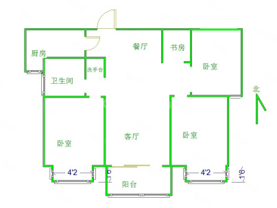 中垠悦城 3室 2厅 113平米