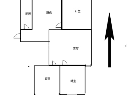 珍珠泉小区 3室 2厅 90平米