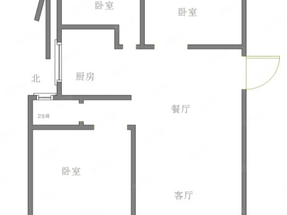 中垠悦城三期 3室 2厅 110平米