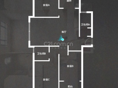 鸿顺观邸 3室 2厅 134.43平米