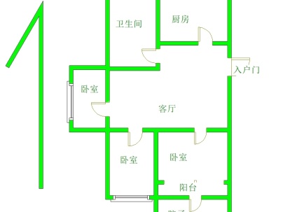 泗水县东北片区家属院 3室 2厅 80平米