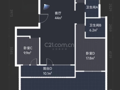 中南珑悦 4室 2厅 143平米