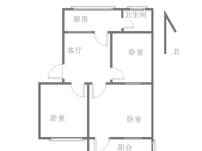 柳行新村东区 2室 1厅 85平米