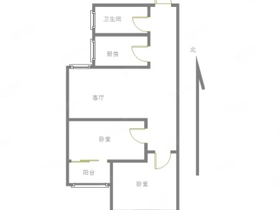 吉安小区 2室 1厅 57平米