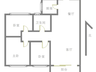 华城勝景西苑 3室 2厅 116平米