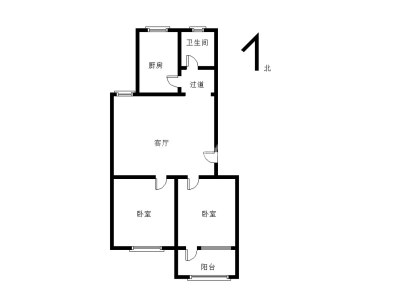 南刘庄A区 2室 1厅 75平米