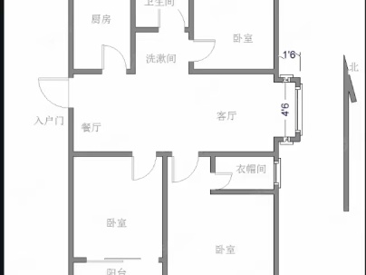 九巨龙红玺台 3室 2厅 113平米