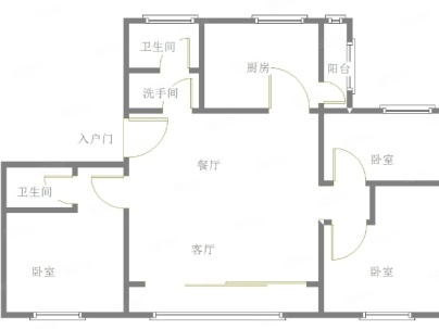 京杭佳苑C区 3室 2厅 123.6平米