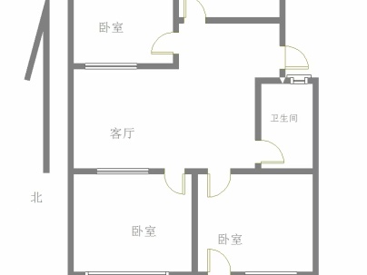 玉苑小区 3室 1厅 70.47平米