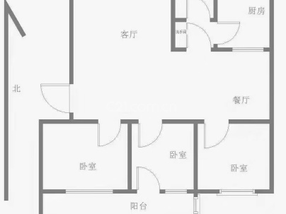杨柳国际新城公寓 3室 2厅 186平米