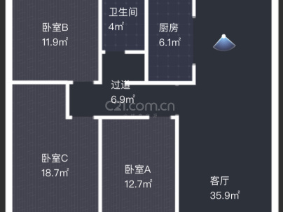 华城宏河美地 3室 2厅 137.51平米