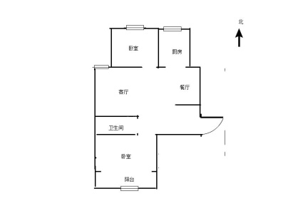 文昌阁小区 2室 2厅 86.26平米
