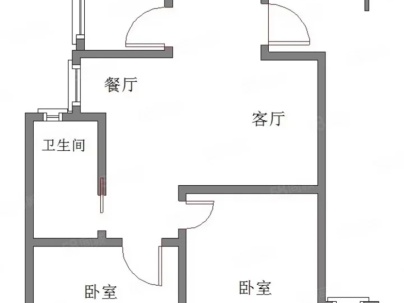 杨柳国际新城H区 2室 1厅 90平米