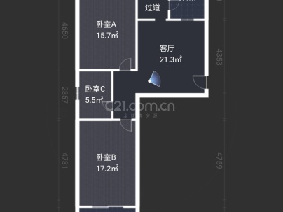 鲁兴花园 3室 1厅 100平米