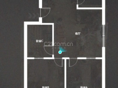 济宁建筑公司宿舍 3室 2厅 90平米