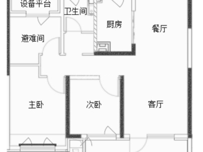 城投保利和光屿湖天博 3室 2厅 97平米