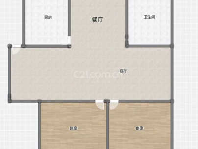 文化坊（文化宫路、江汉路） 2室 2厅 104平米