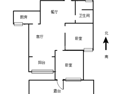 腾逸水岸名城 2室 2厅 82.76平米