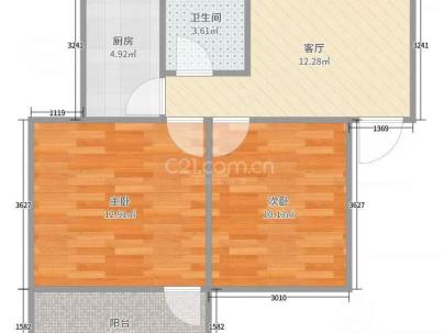 京九铁路新村 2室 2厅 55平米